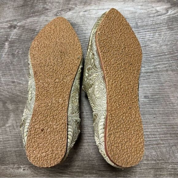 Traditional Moroccan Gold Babouche Slippers Size 9 (EU 40) - Picture 8 of 8